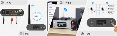 Ymoo Hifi Bluetooth Receiver For Home Stereo Khz Bit Long