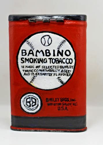 Bambino Smoking Tobacco Tin 1920 1930 Babe Ruth Restored Hand Painted Bailey Bro EBay