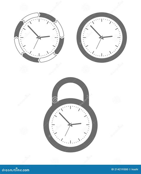 Clock Icon With Arrow Stock Vector Illustration Of Dial 214219300