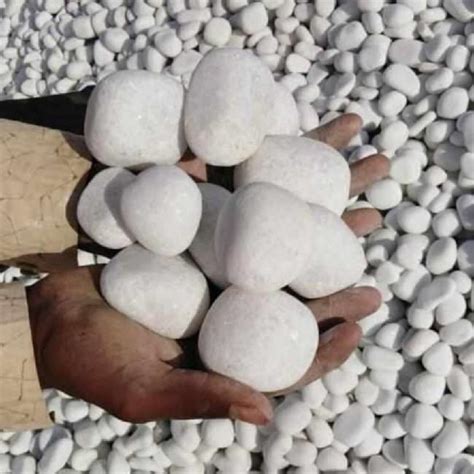 White Marble Stone Pebbles Rough In Kishangarh Stone Fort India