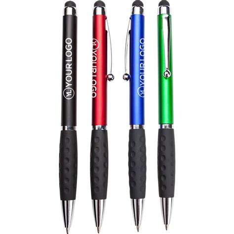 Promotional Colors Stylus Grip Pens With Custom Logo For Ea