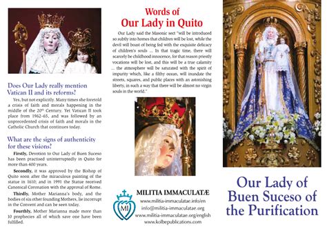 Our Lady Of Buen Suceso Of The Purification Docslib