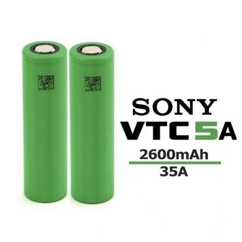 Sony VTC5A 18650 High Drain Flat Top Battery 2600mAh 25 35A Shopee