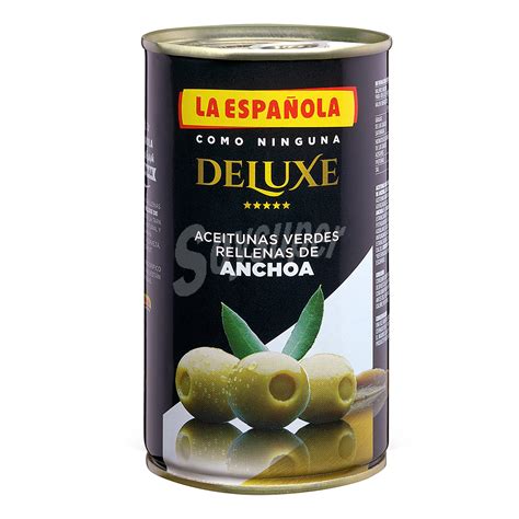 La Espa Ola Aceitunas Rellenas De Anchoa Deluxe Lata De G Neto