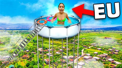 PASSAMOS 24 HORAS NA PISCINA MAIS ALTA DO MUNDO MUITO MEDO YouTube