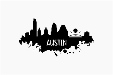 Austin Skyline Silhouette Graphic by BerriDesign · Creative Fabrica