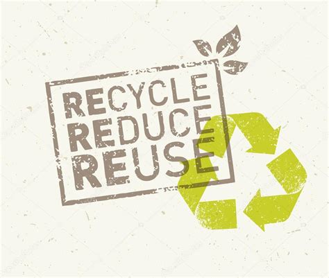 Reciclar reducir reutilizar el concepto ecológico vector gráfico