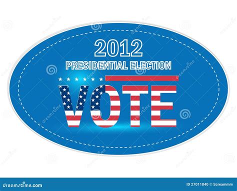 United States Presidential Election Stickers Stock Vector