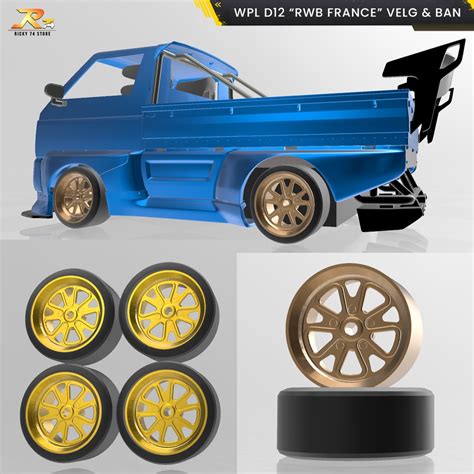 Jual Wpl D Velg Rwb France Velg Dan Ban Set Rc Drift D Print Wpl