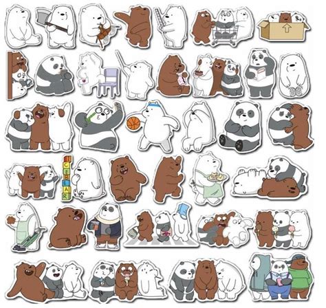 We Bare Bears Sticker Pack Random Stickers Free Stickers Included