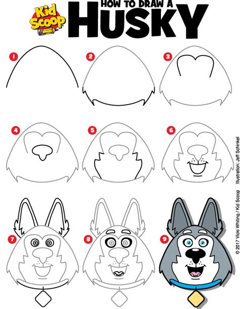 How To Draw A Husky Face Step By Step