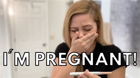 Finding Out Im Pregnant And Telling My Husband Live Pregnancy Test Youtube