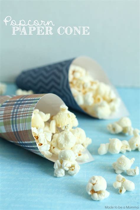 Popcorn Cone Holder Made To Be A Momma