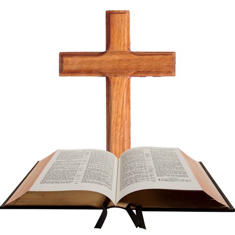 Bible With Cross Transparent Png Stickpng