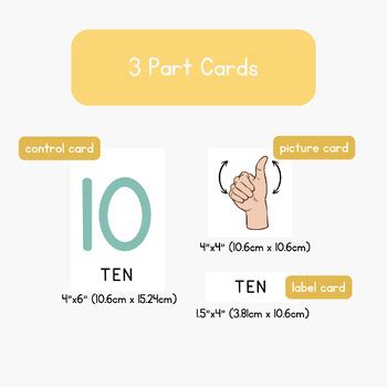 ASL Number Flashcards by Tiffany Baxter | TPT