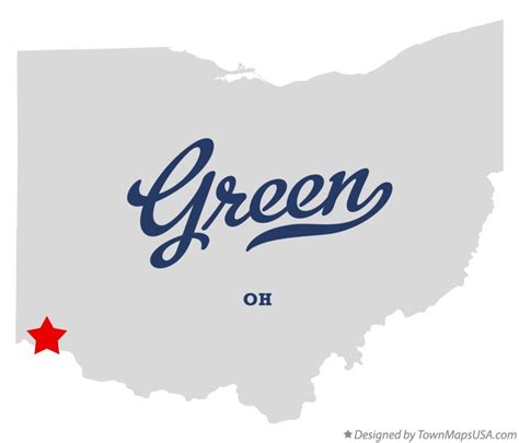 Map of Green, Hamilton County, OH, Ohio