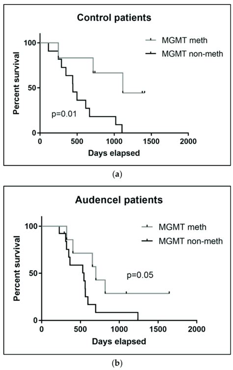 Impact Of Mgmt Promoter Methylation Status On Overall Survival A In