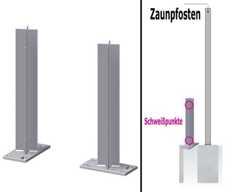 Aufschraubbare Träger jetzt kaufen für WPC Pfosten Montage auf Beton