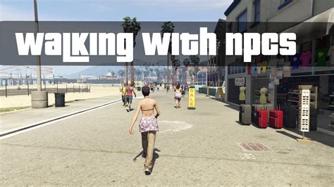 Grand Theft Auto V Walking With Npcs Vespucci Beach Video Game