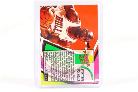 Michael Jordan Power In The Key Insert 2 Of 9 Fleer Ultra 1993 94