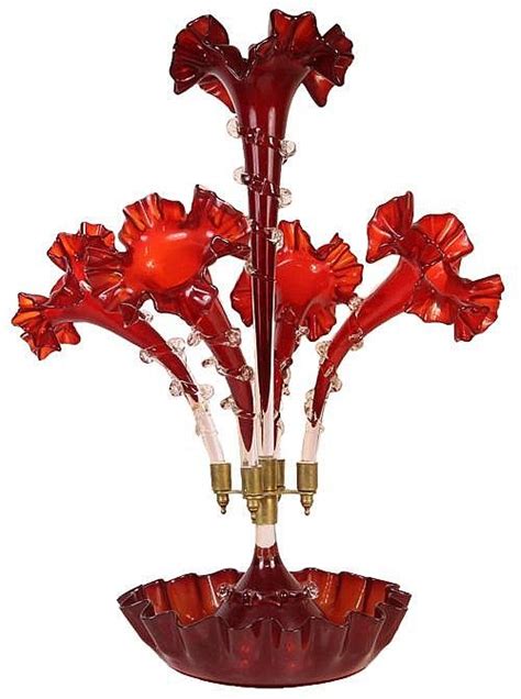 Sold Price Victorian Ruby Glass Epergne May 4 0114 1100 Am Aest