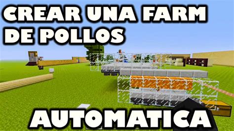 Como Crear Tu Granja De Pollos Automatica Minecraft Xbox 360oneps3ps4psvita Youtube