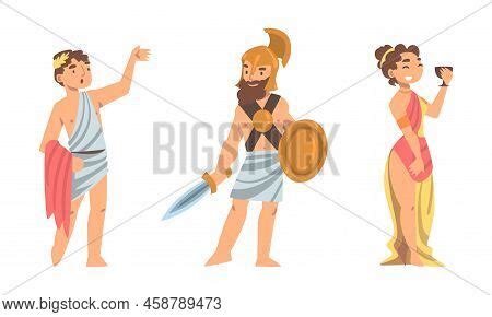 Set Ancient Greek Vector Photo Free Trial Bigstock