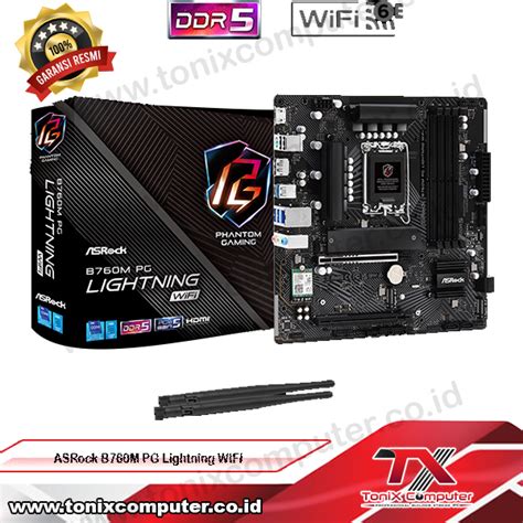 ASRock B760M PG Lightning WIFI LGA1700 B760 DDR5 USB3 2 SATA3