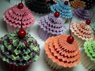 Бумажные кексы, кексы из бумаги своими руками