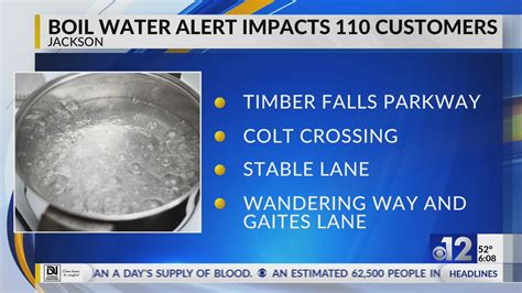 Boil Water Alert Issued For 110 Jackson Customers Wjtv