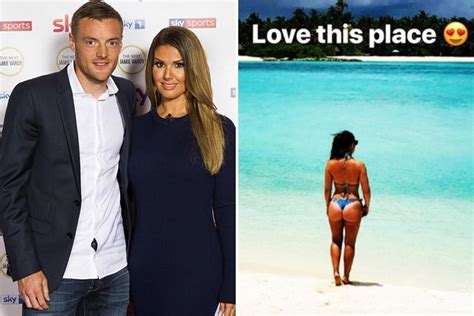 Rebekah Vardy Posts Picture Of Her Bum In A Thong Bikini As Husband