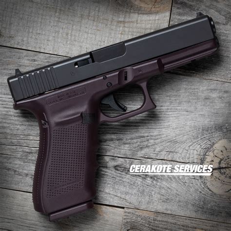 Glock Gen Plum Pistol Cerakote Services