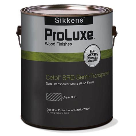 Sikkens ProLuxe 1 Gal Base Cetol SRD Semi Transparent Exterior Wood