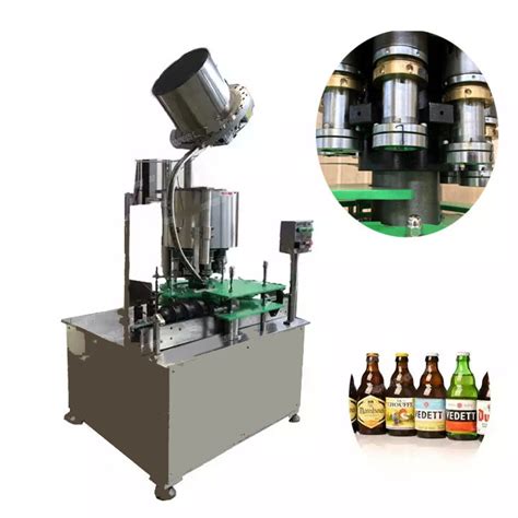 Automatic Electric Capping Machine Crown Cap Glass Bottle Juice Soda