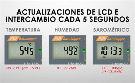 Digital Impermeable Usb Data Logger Humedad Temperatura Y Presión