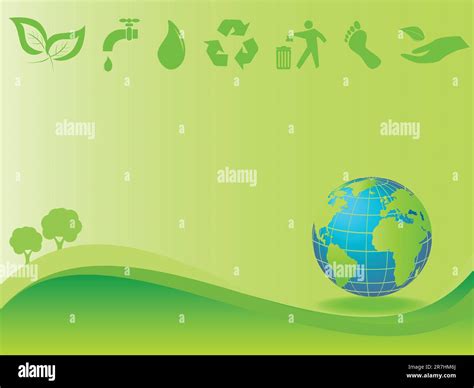 Clean green environment and earth Stock Vector Image & Art - Alamy