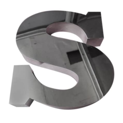 Silver Polished Stainless Seel Titanium Led Letters For Promotion At