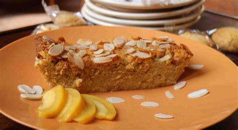 Gâteau aux pêches et amaretti par Saporissimo