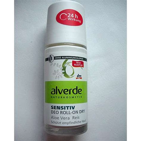 Test Deodorant Alverde Sensitiv Deo Roll On Dry Aloe Vera Reis