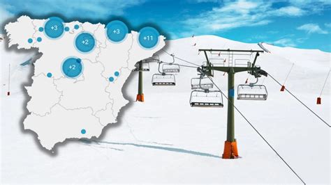 Mapa de las estaciones de esquí de España