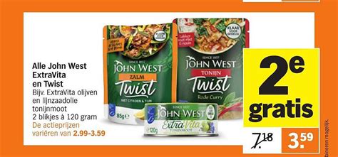 Alle John West ExtraVita En Twist Aanbieding Bij Albert Heijn 1Folders Nl