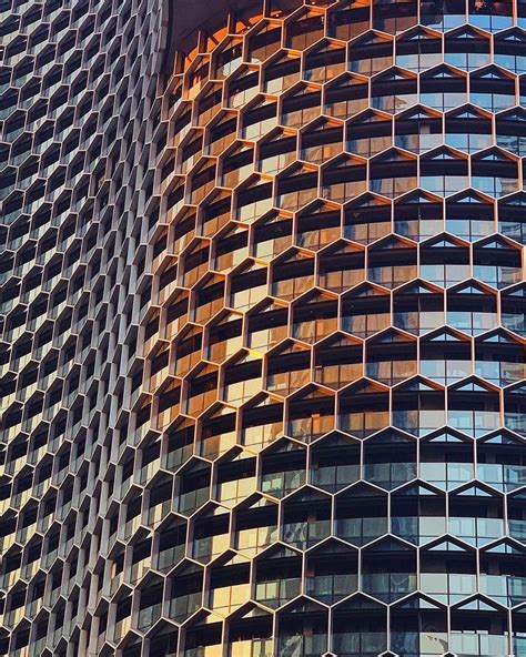 Parametricarchitecture On Twitter Duos Curved Honeycomb Patterned