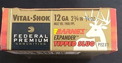 Federal Premium Vital Shok 12 Gauge 5 Rounds Metzger Property