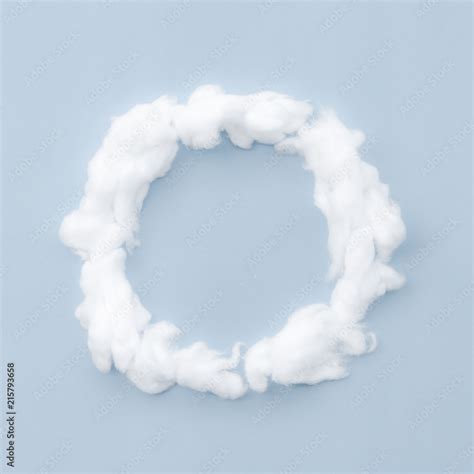 English alphabet letters In the concept of the clouds in the sky bright ...