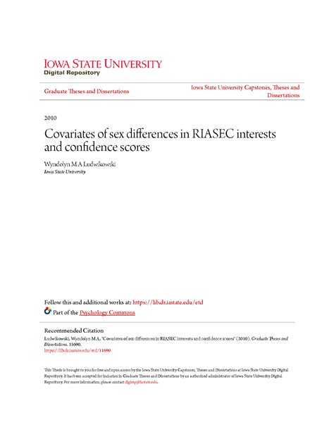 Solution Covariates Of Sex Differences In Riasec Interests And