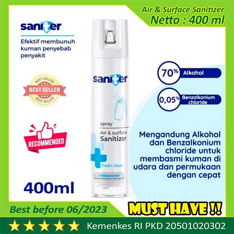 Jual Saniter Spray Air Surface Disinfectant Ml Sanitizer