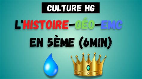 Le Programme Histoire Geo De Eme Youtube