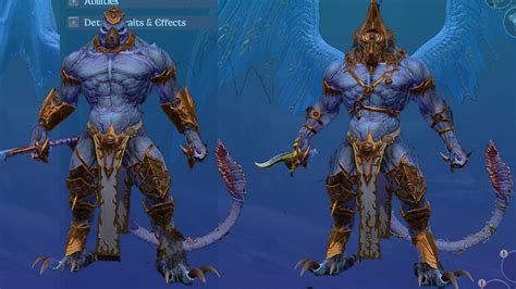 Tzeentch Armor Sets Customization For Daemon Prince Total War