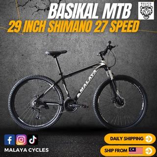 Shimano Inch Altus Mountain Bike Aluminium Basikal Bicycle Dewasa