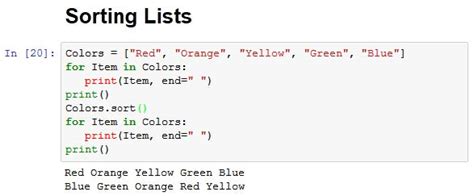 How To Search And Sort Lists In Python Dummies